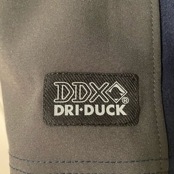 Dri-Duck NEW performance quarter zip anti-static anti-pill navy & olive 3X - Picture 8 of 11